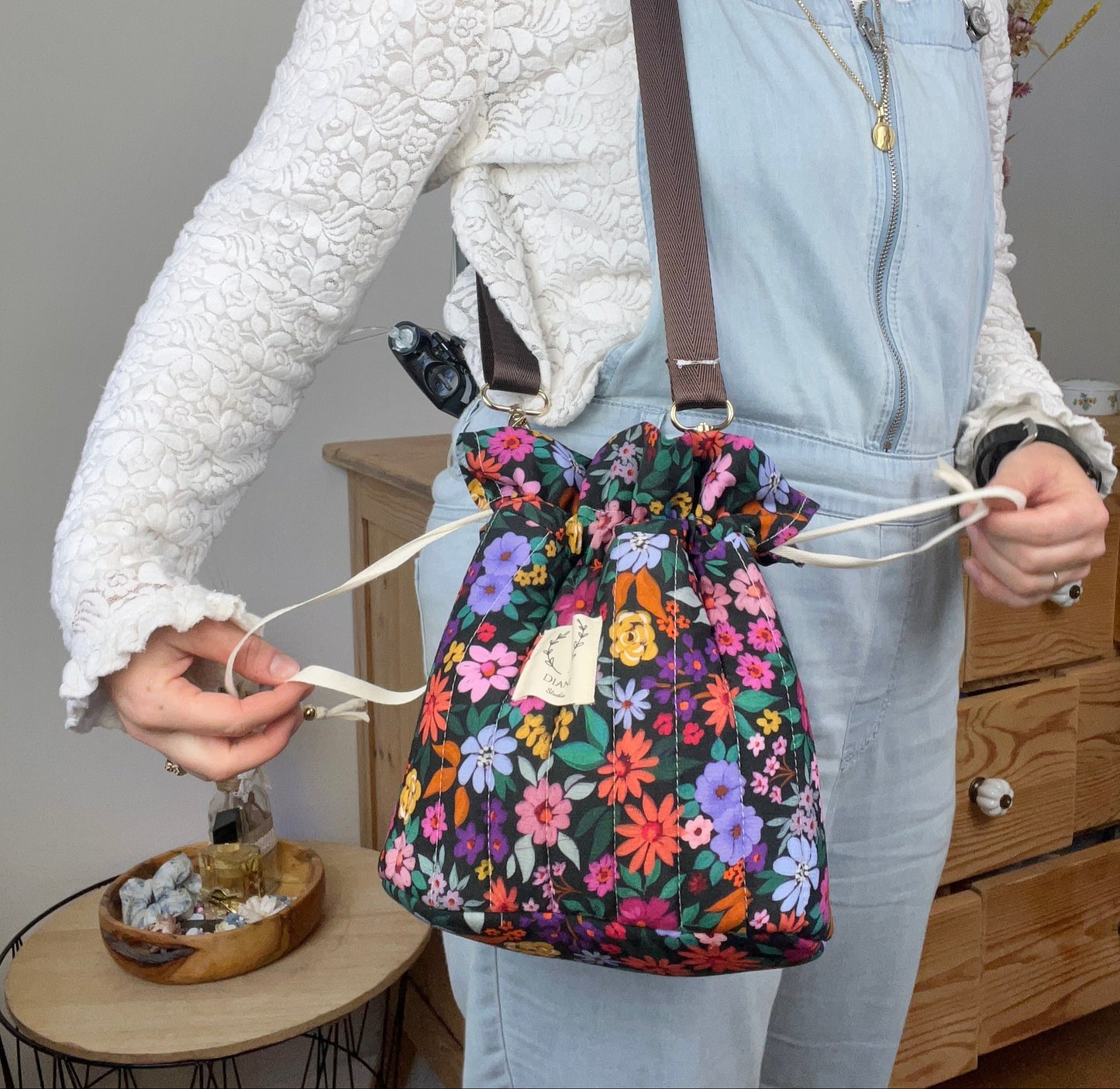 The Louise bucket bag is 100% customizable