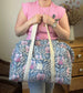 Ruffled bag and pouch set - made to order