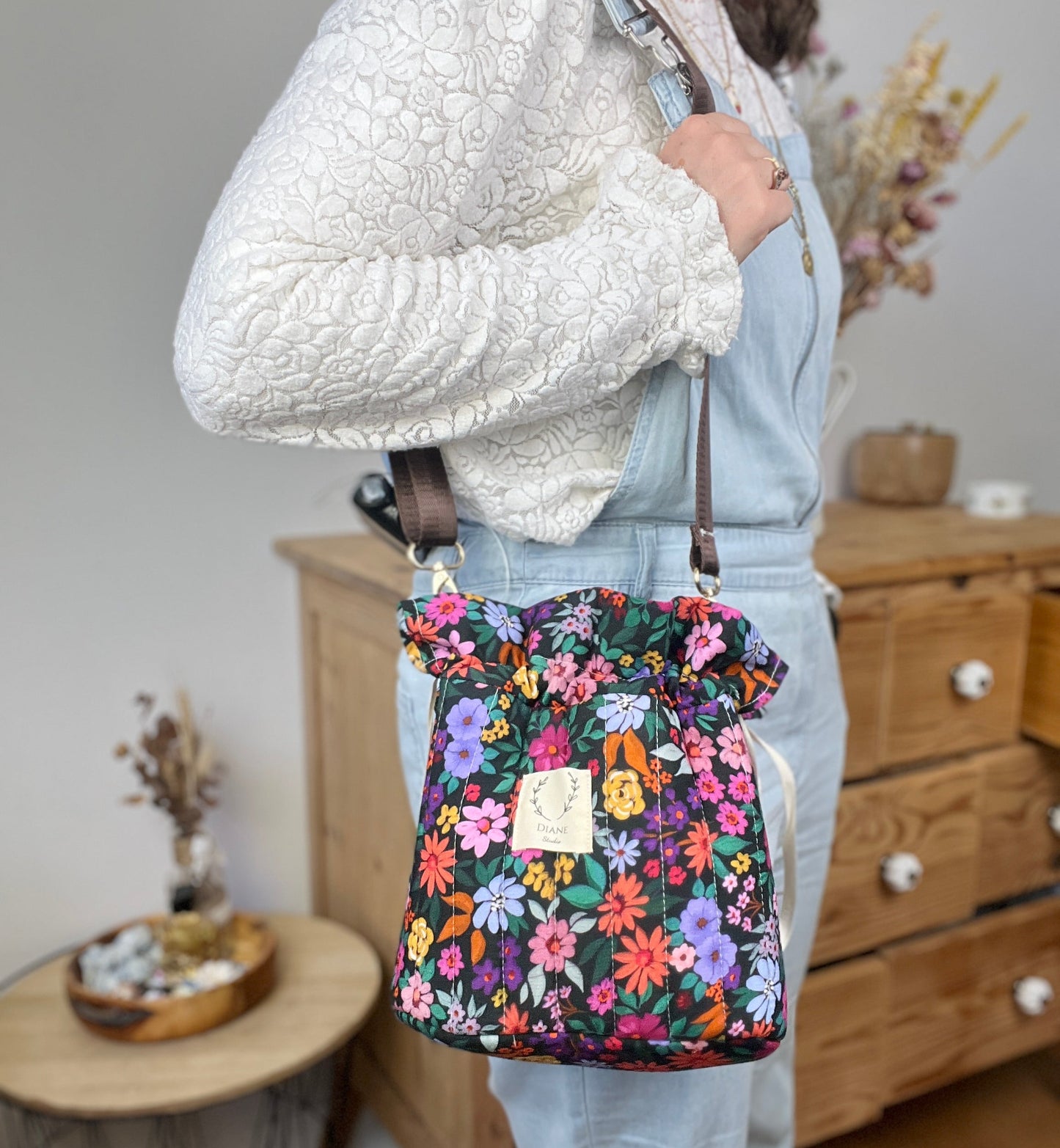 The Louise bucket bag is 100% customizable