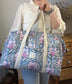 Ruffled bag and pouch set - made to order