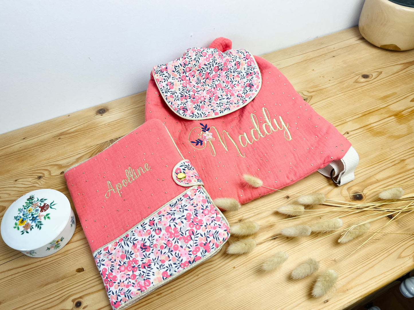 Eglantine notebook and bag set