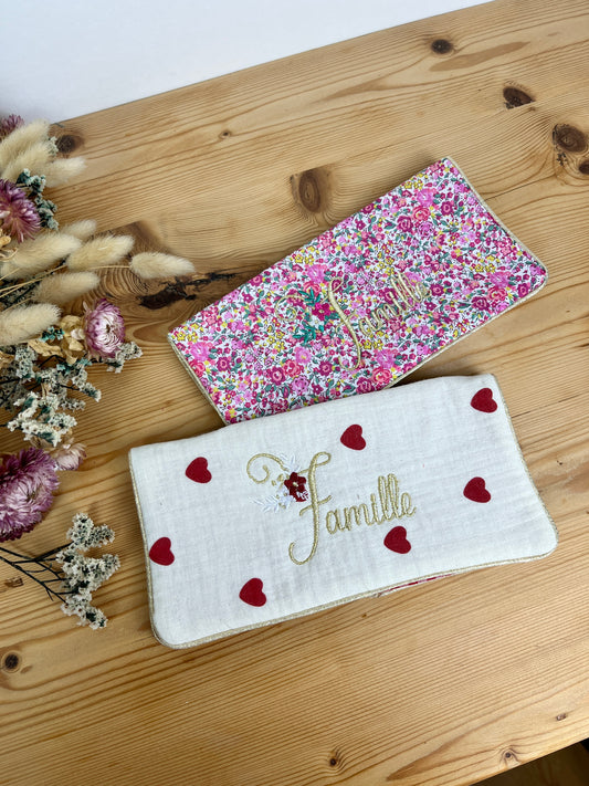 Protège livret de famille brodé 100 % personnalisable