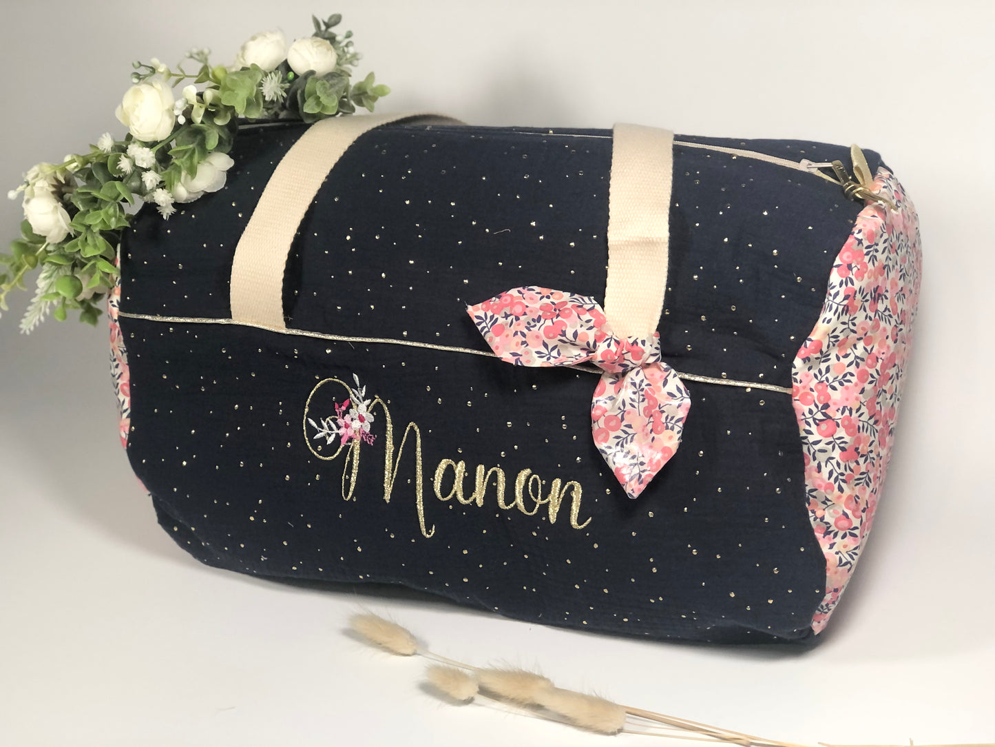 Sac Louison adulte initiale florale