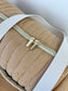 Hélène the camel and gold diaper bag