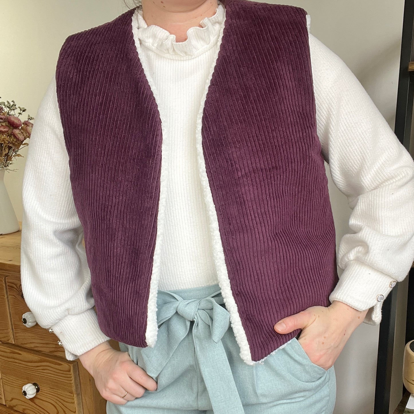 The Albane adult vest is 100% customizable