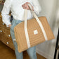 Hélène the camel and gold diaper bag