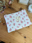 Babette the flat gold jacquard clutch