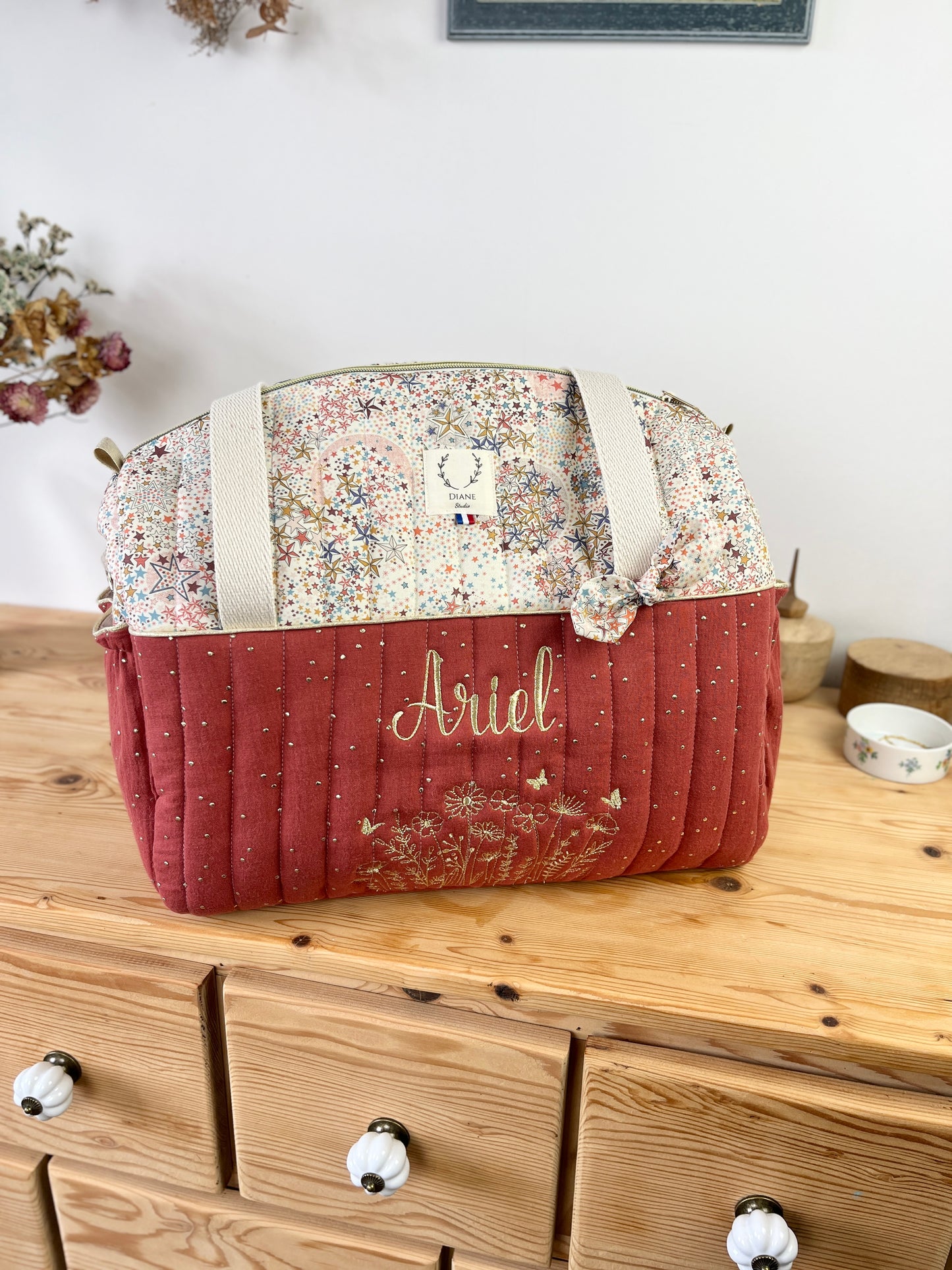 Ensemble : sac à langer et sac à dos Eglantine
