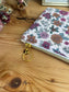 Babette the flat gold jacquard clutch