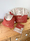 Eglantine set: diaper bag, notebook cover and backpack 