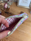 Babette the flat gold jacquard clutch