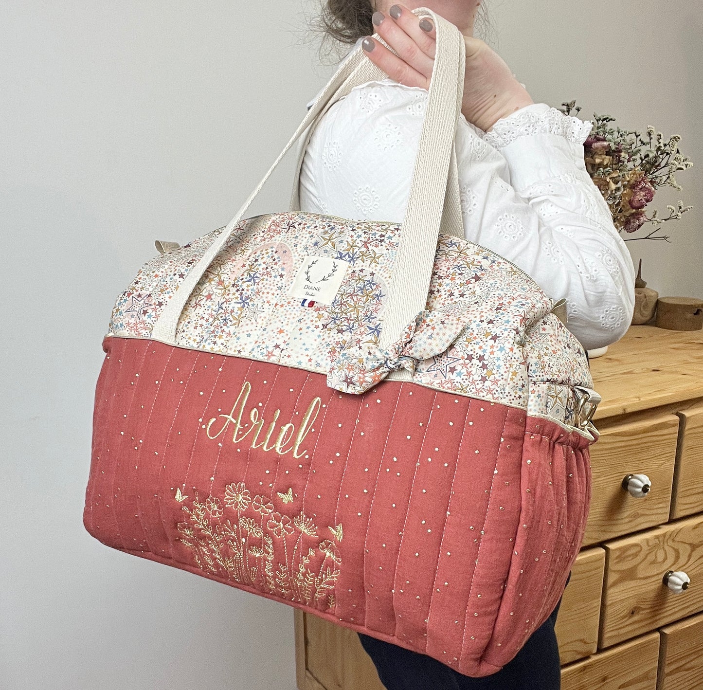Eglantine set: diaper bag, notebook cover and backpack 