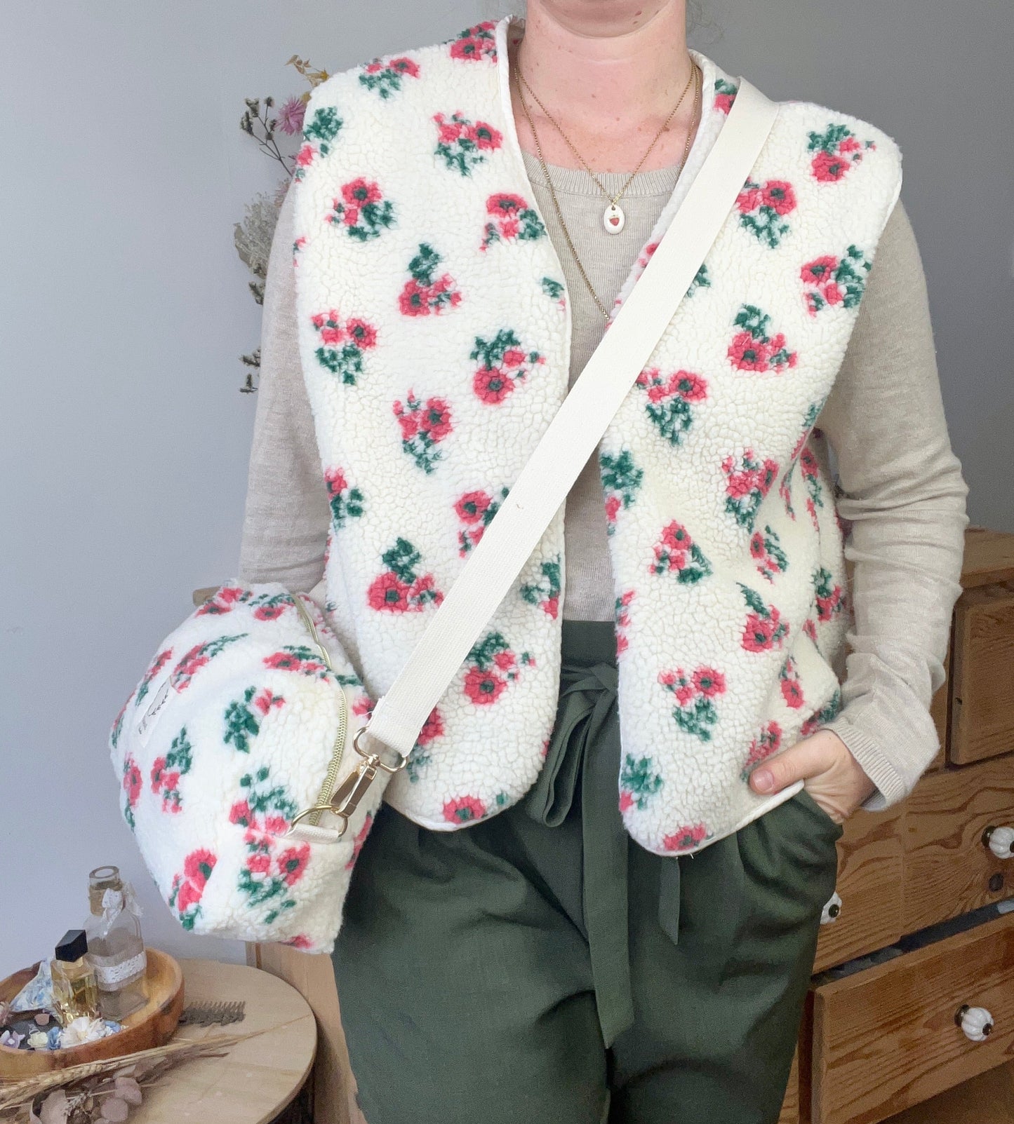 Colette vest and bag set