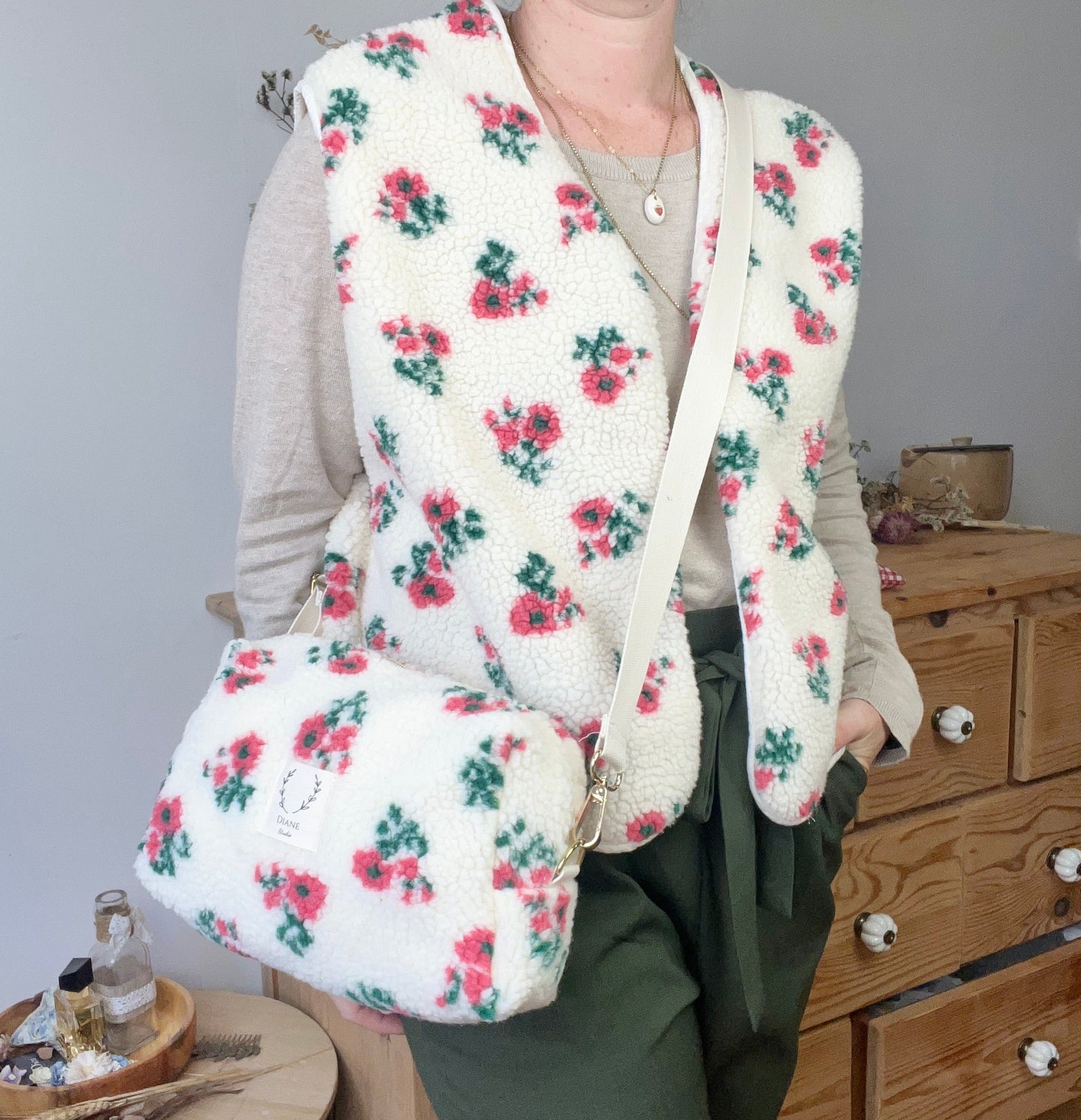 Colette vest and bag set