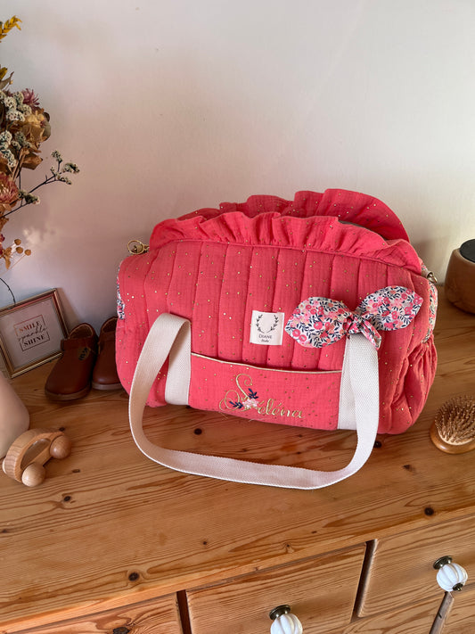 The Louison bag with floral initial - made to order