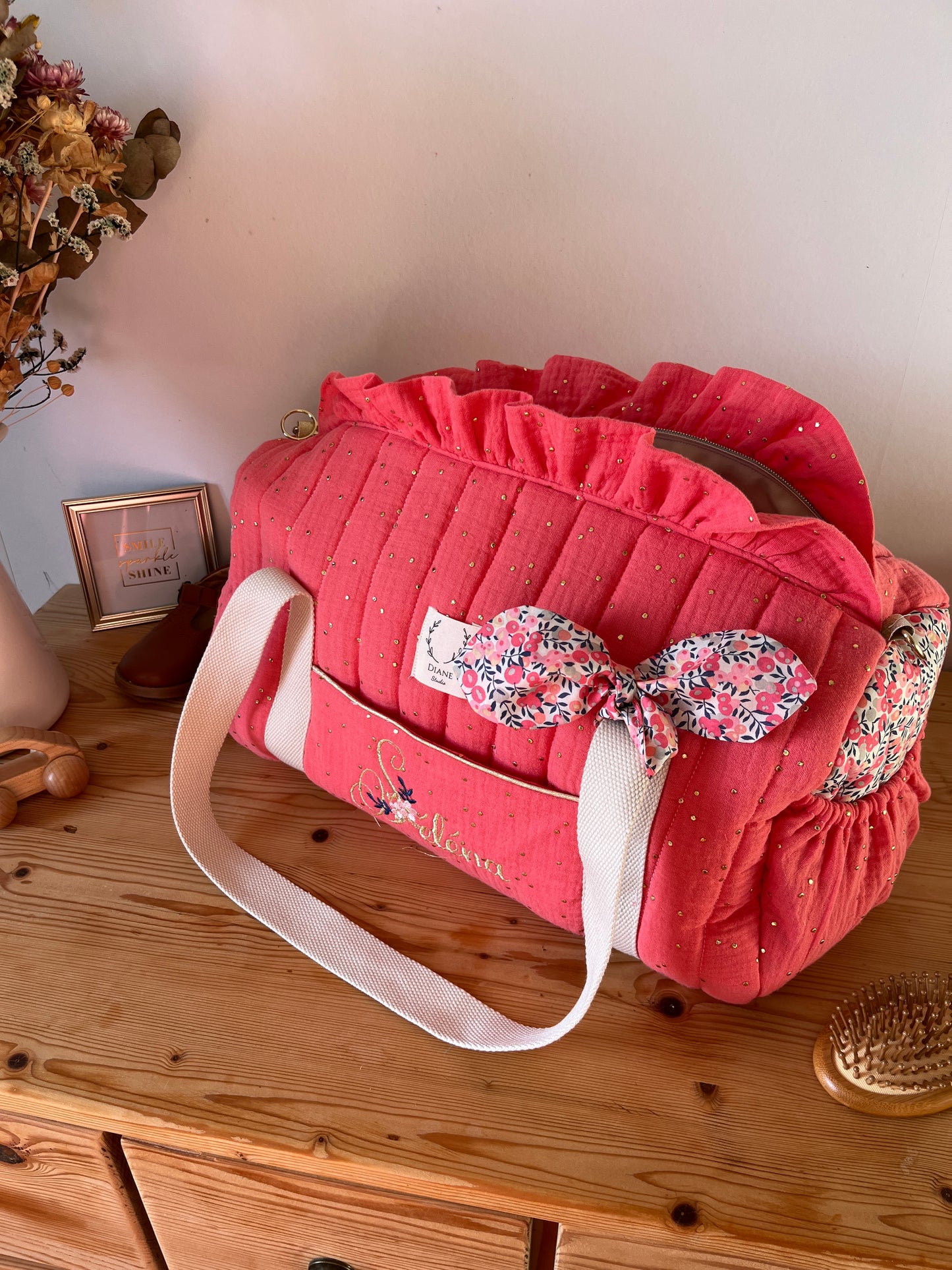 Sac Louison adulte initiale florale