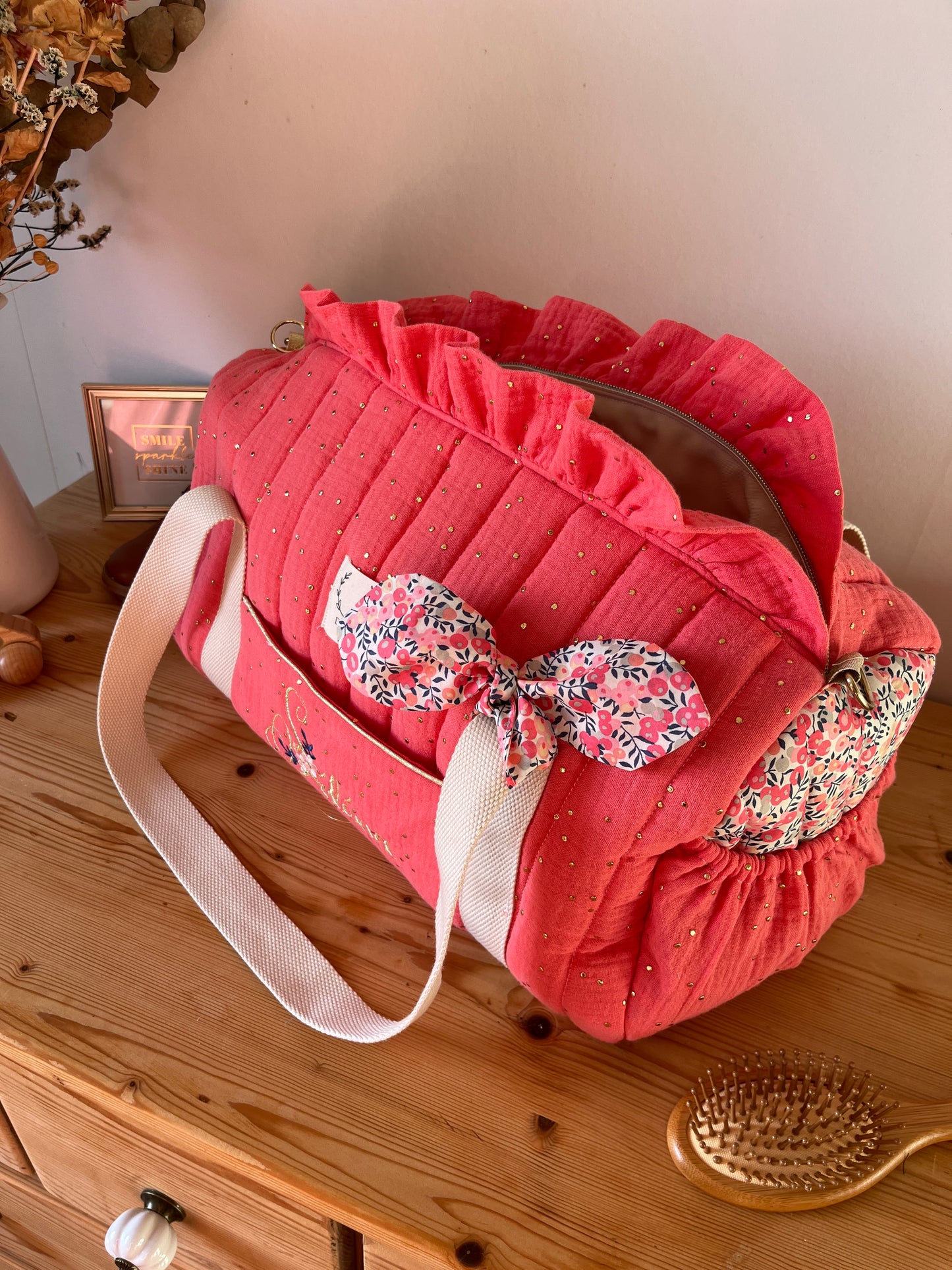 Sac Louison adulte initiale florale