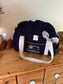 Louison the children's duffel bag with initial lace