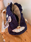Louison the children's duffel bag with initial lace