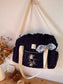 Louison the children's duffel bag with initial lace
