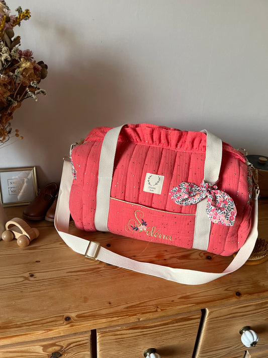 The Louison bag with floral initial - made to order