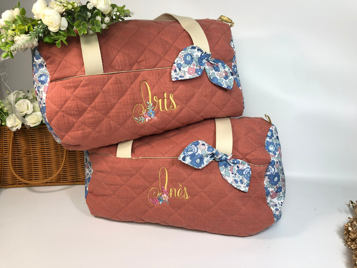 Sac Louison adulte initiale florale