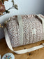 Sac Louison à volant  léopard beige