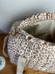 Sac Louison à volant  léopard beige