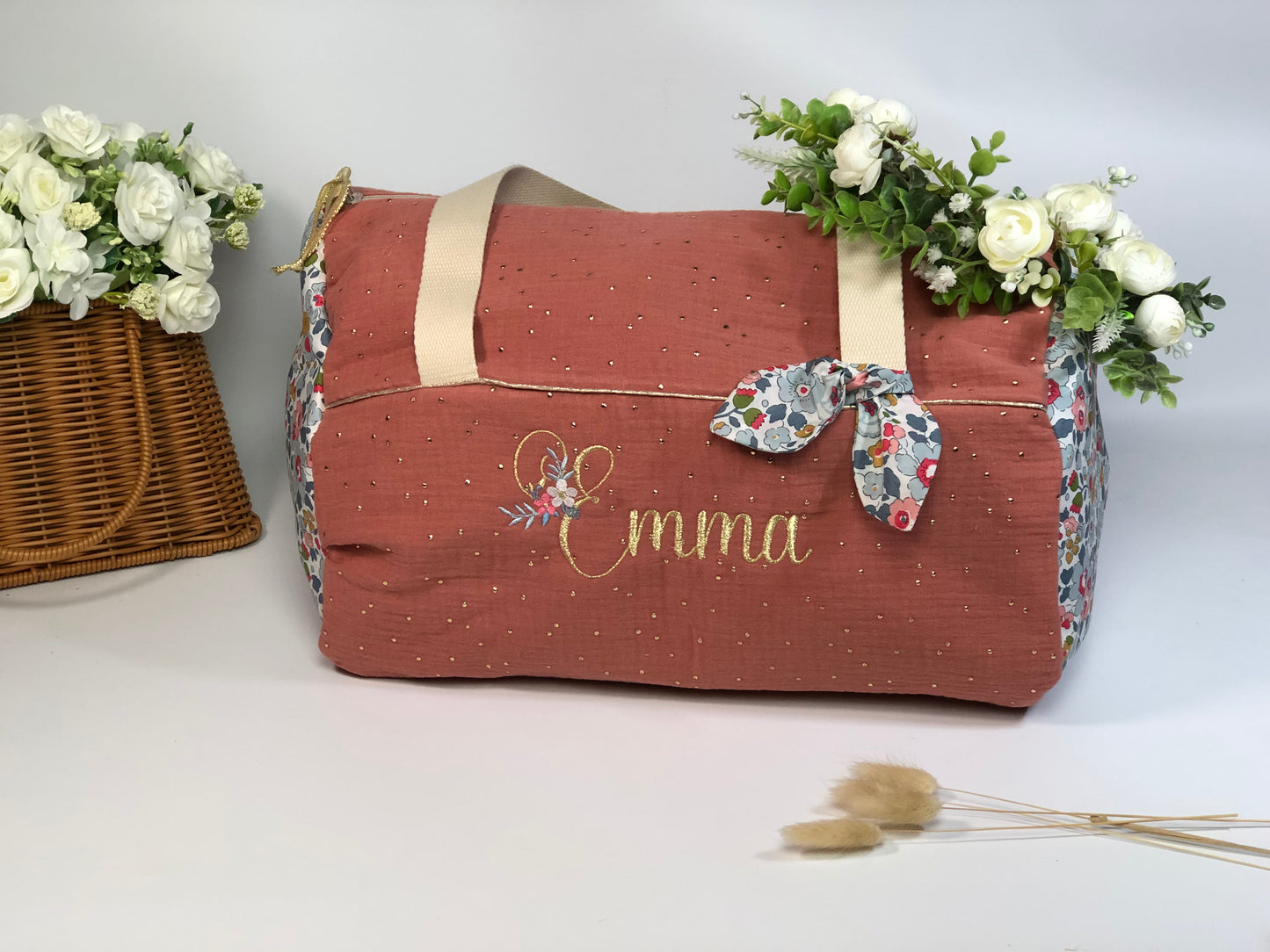 Sac Louison adulte initiale florale