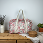 Ruffled bag and pouch set - made to order