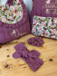 Set: lace initial duffel bag and Eglantine backpack