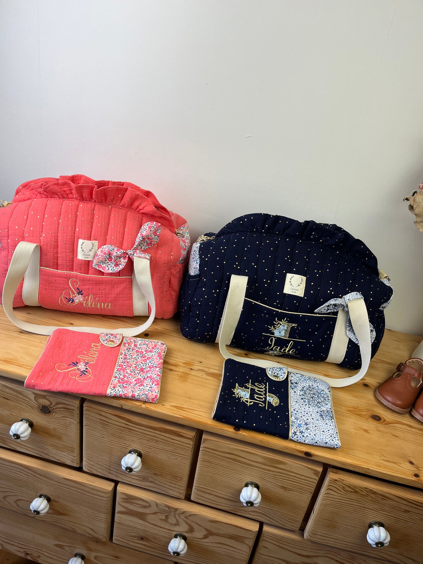 Set: duffel bag and notebook cover, 100% customizable