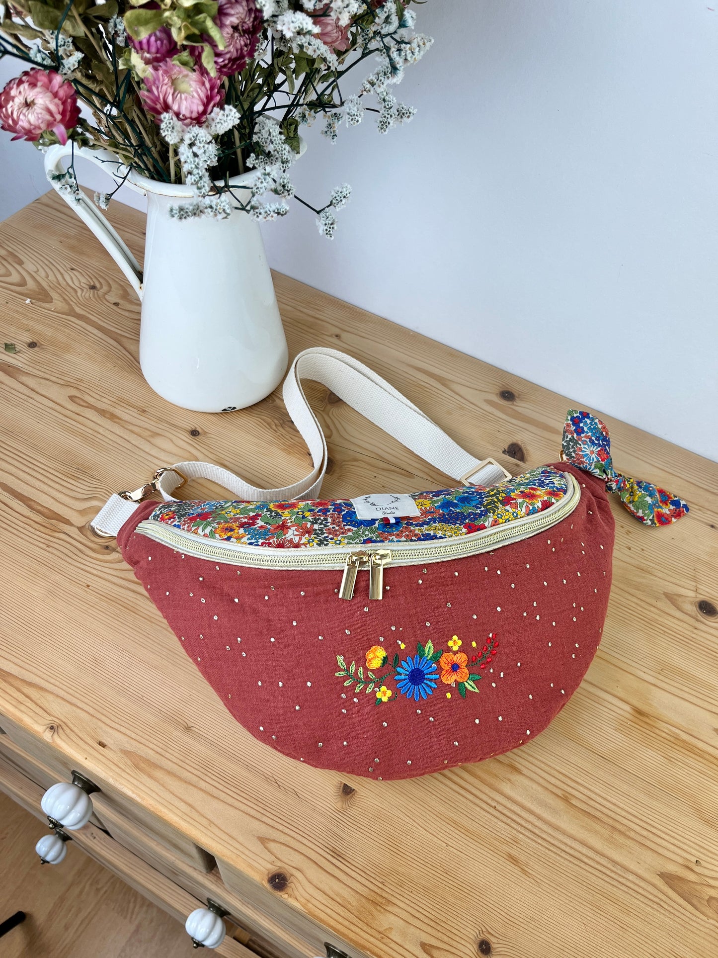The embroidered fanny pack - made to order