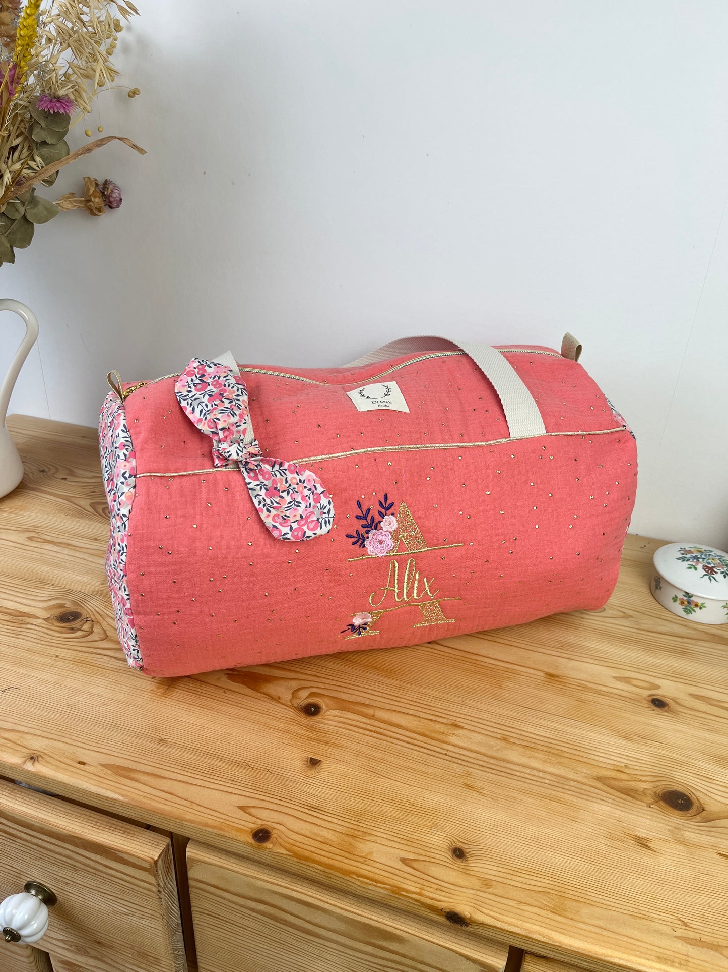 Set: duffel bag and notebook cover, 100% customizable