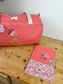 Set: duffel bag and notebook cover, 100% customizable