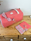 Set: duffel bag and notebook cover, 100% customizable