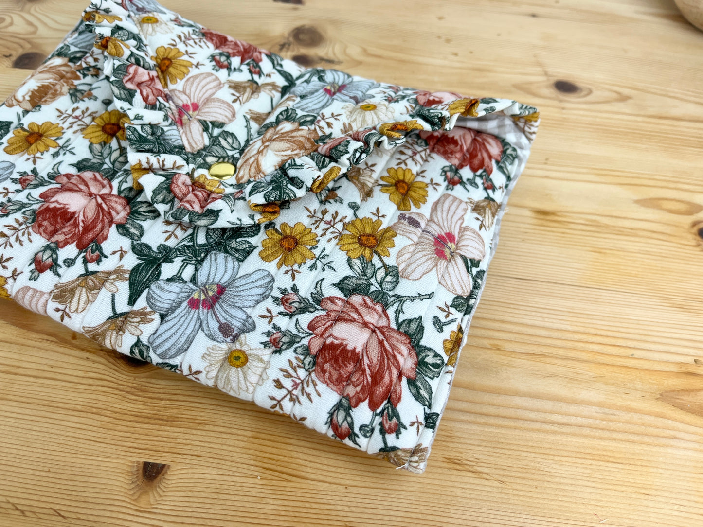 Charlotte double gauze clutch bag, English garden