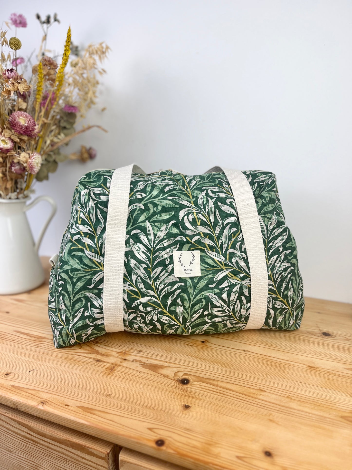 The 100% customizable ruffled diaper bag