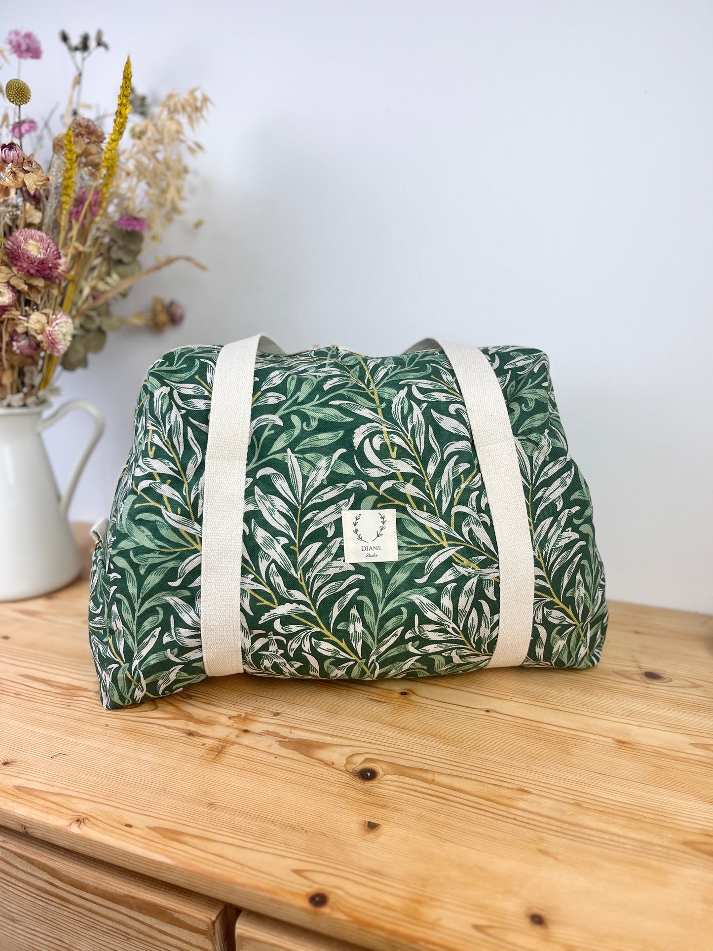 Hélène the soft foliage diaper bag