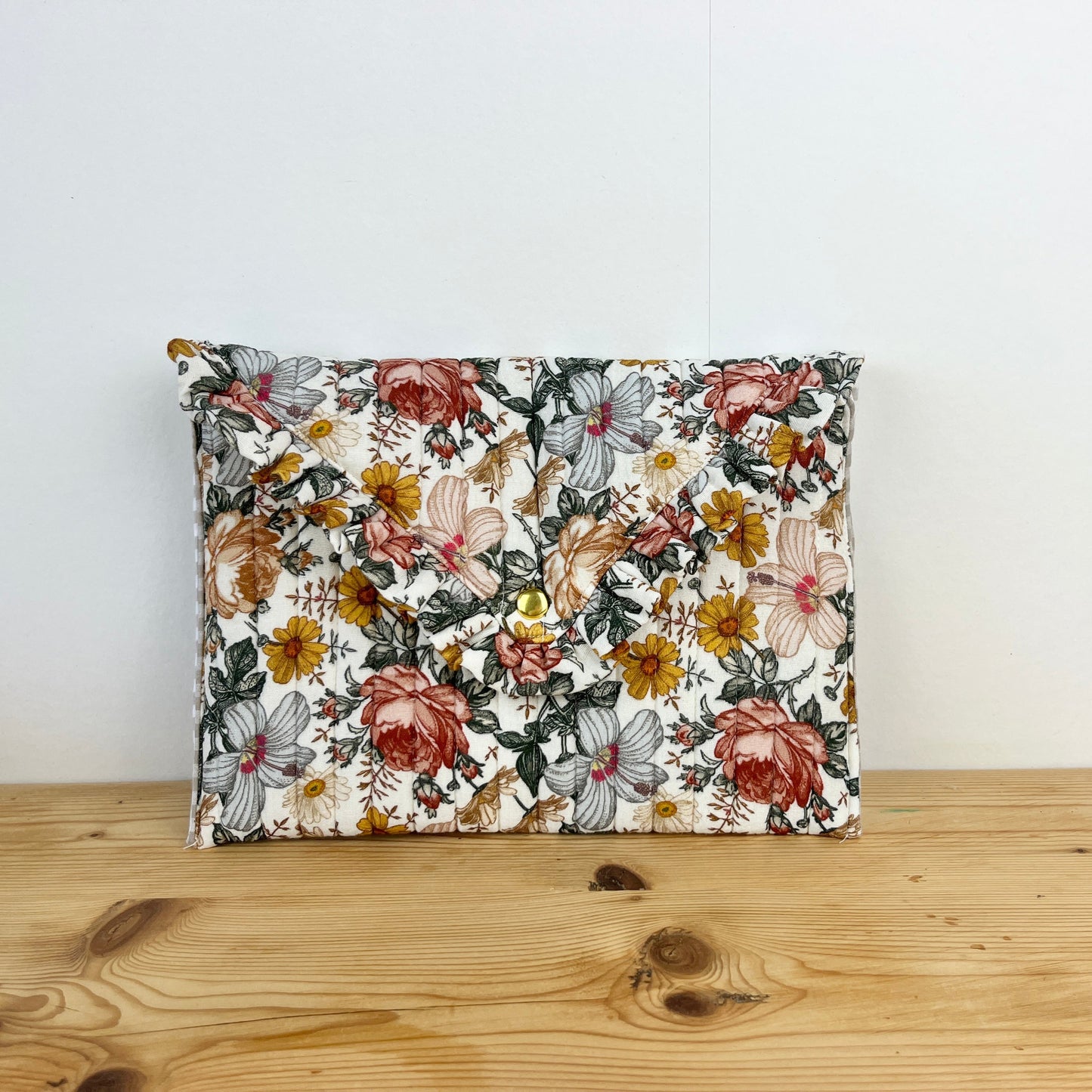 Charlotte double gauze clutch bag, English garden