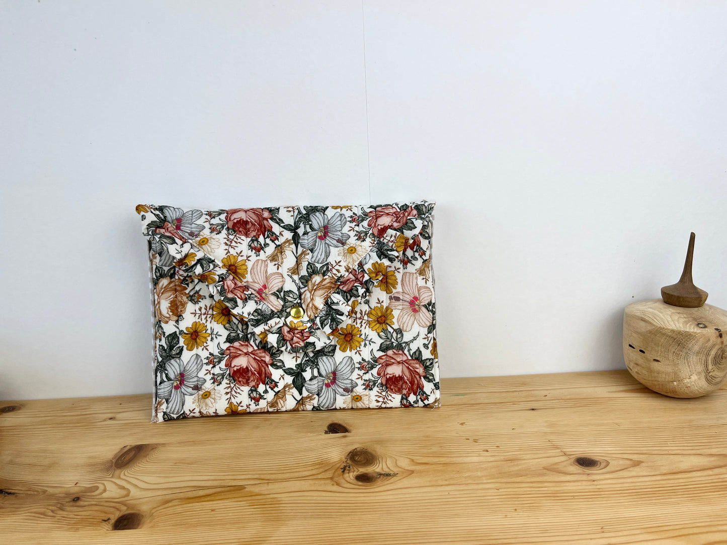 Charlotte double gauze clutch bag, English garden