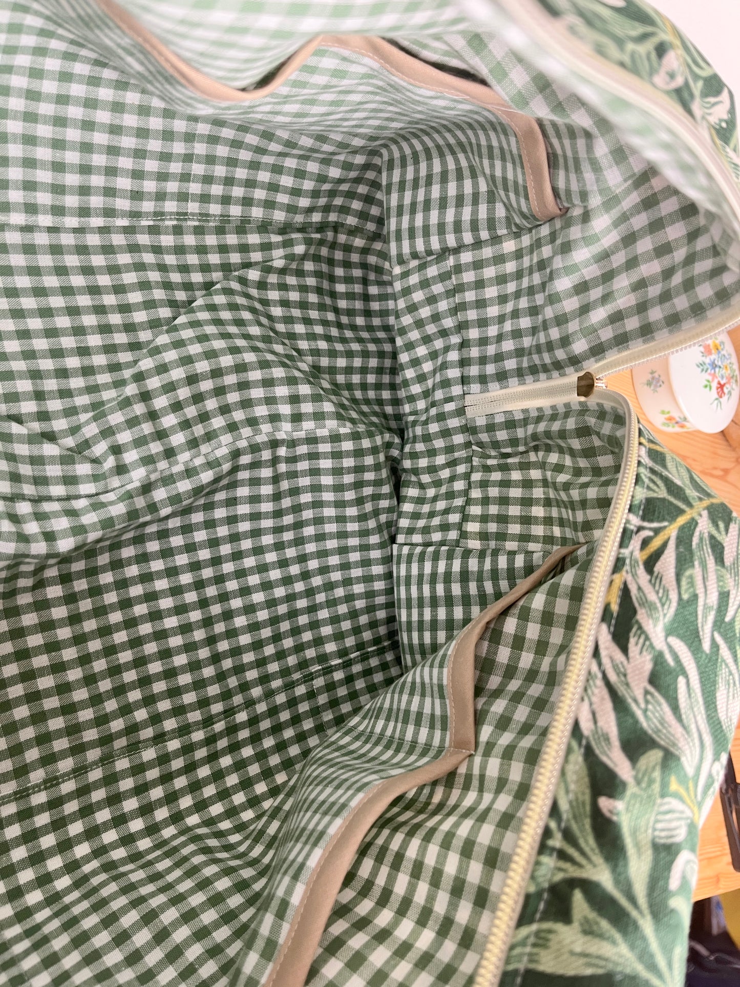 Hélène the soft foliage diaper bag