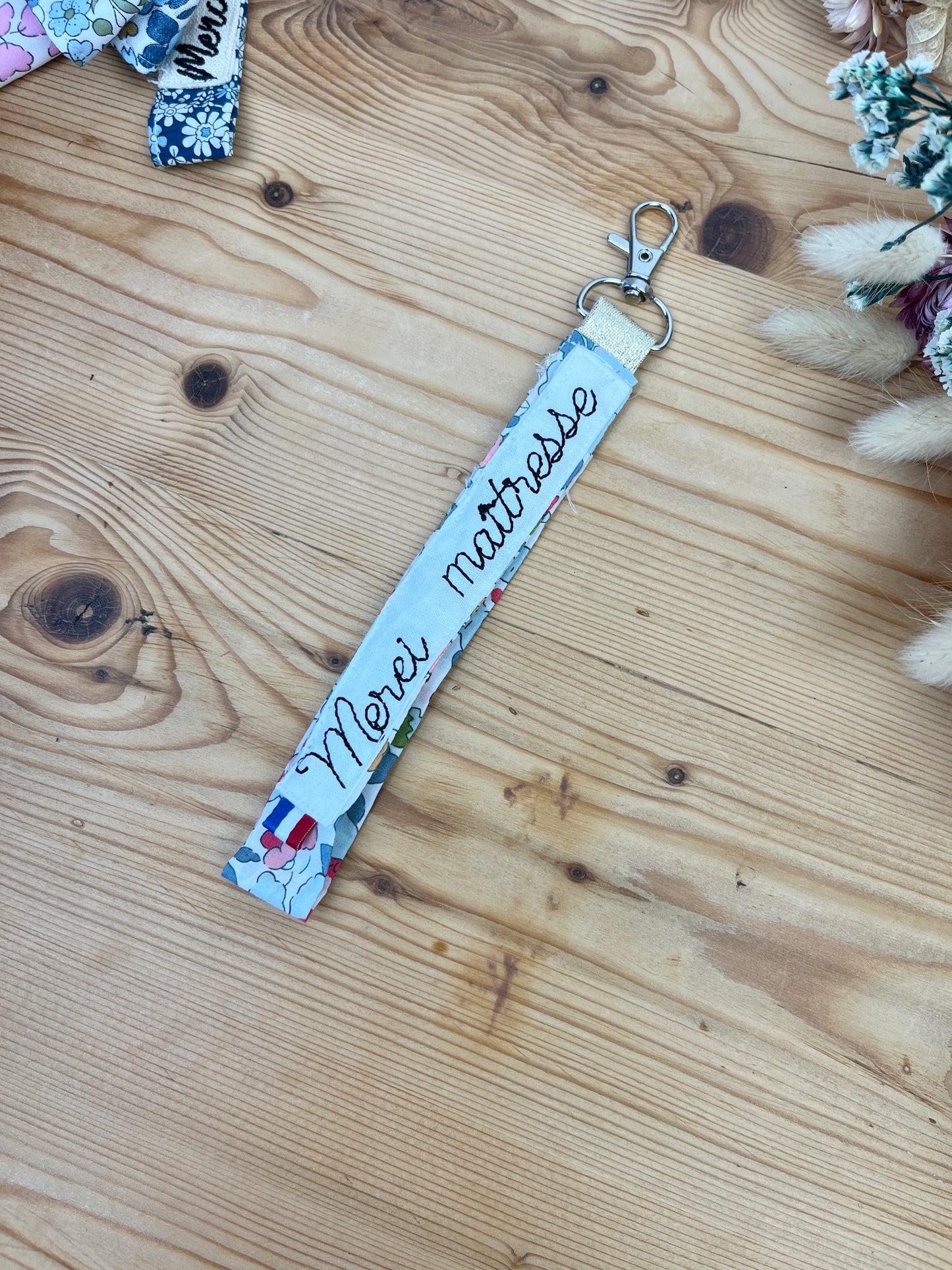 Thank you teacher Betsy porcelain keychain