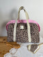 Ruffled bag and pouch set - made to order