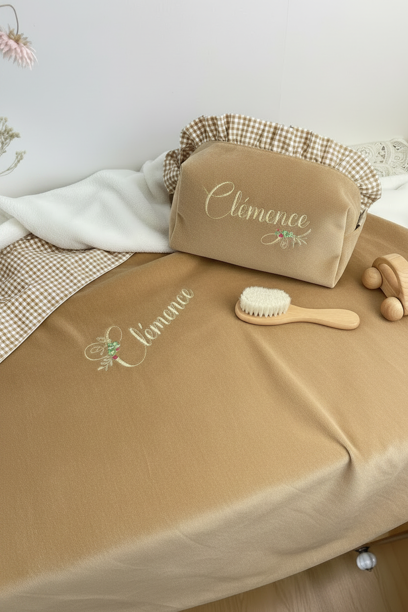 NOUVEAU Ensemble : Trousse de toilette et couverture