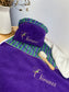Set includes: Toiletry bag, blanket, doll, notebook cover, and bonnet 