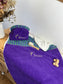 Set includes: Toiletry bag, blanket, doll, notebook cover, and bonnet 