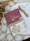 Chloé the pink jacquard and double gauze notebook cover