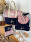 Eglantine set: diaper bag, notebook cover and backpack 