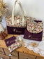 Eglantine set: diaper bag, notebook cover and backpack 